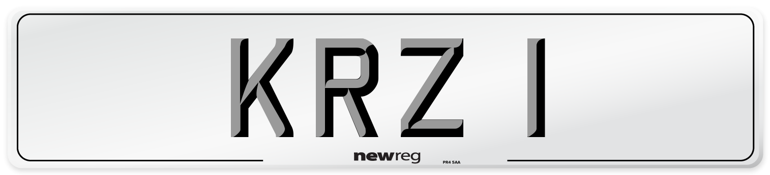 KRZ 1 Number Plate from New Reg